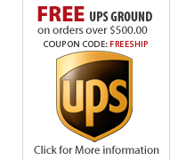 ESS CCTV offers FREE shipping for orders over $500.00.