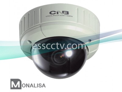 CNB VBM-24VD Outdoor Dome Camera, MONALISA 600 TVL, 4~9mm Lens, Vandal-Resistant