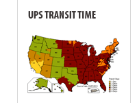Show UPS transit time from ESS CCTV to your location