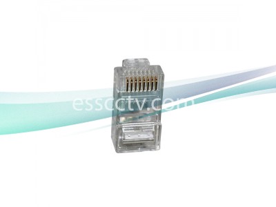 RJ 45 Plug Connector - Pack of 100 Pieces