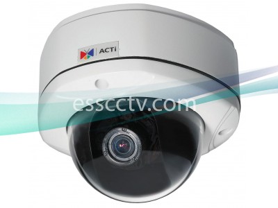 ACTi 4 Megapixel Network IP Outdoor Dome Camera: 3.6x Zoom Lens, HD 1080p, 2 way Audio, PoE, H.264 Dual Stream