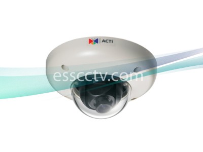 ACTi 1.3 Megapixel IP Outdoor Mini Dome Camera HD 720p, PoE, IP66 Vandal-Resistant, MJPEG/MPEG-4