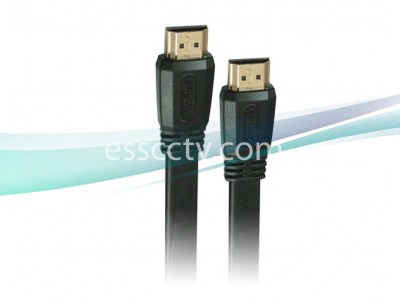 HDMI cable: 1.5 FT, Black PVC molding jacket, HDMI v1.4 19 pin-19pin, 30 AWG, 24k Gold plated connector