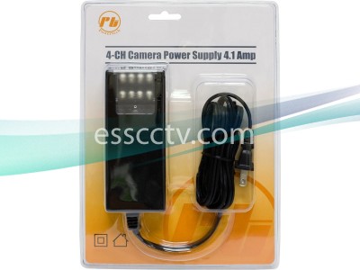 12VDC / 4100mA / 4Ch Power Adapter, Suitable for Small IR camera systems