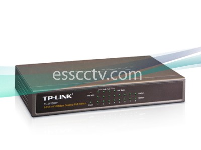 TP-LINK 8-Port 10/100Mbps Desktop Switch with 4-Port PoE, Power over Ethernet for IP cameras