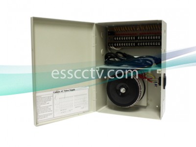 Power Supply Distribution Box: 24V AC 16 channels 25 Amps, PTC fuse