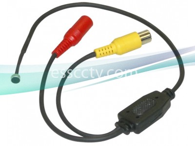 DC Microphone Kit with Audio Cable, runs on DC 12V