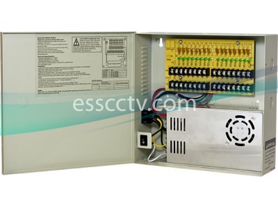 Power Supply Distribution Box - 12V DC 16 channels High Output 30 Amps, Resettable PTC Fuse