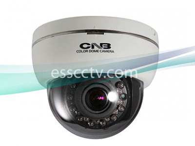 CNB Indoor Dome Camera, 700 TVL 960H CCD, 19 IR LED, Adjustable Lens, Dual Power
