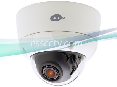 KT&C Outdoor Vandal Dome Camera 960H 750 TVL, 2D DNR, BLC, ATR, 2.8~12mm Varifocal Lens, Dual Voltage