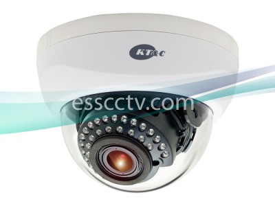 KT&C Indoor IR Dome Camera 960H 750 TVL, 2.8~12mm Lens, 30 IR LED 100 FT, Dual Voltage