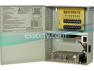 Power Supply Distribution Box - 12V DC 8 channels High Output 13 Amps, Resettable PTC Fuse