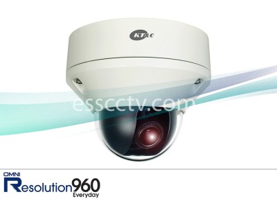 KT&C KPC-DR28V12 Outdoor Dome Camera, 960H 750 TVL, 2.8-12mm, IP68, Day/Night, DUAL voltage