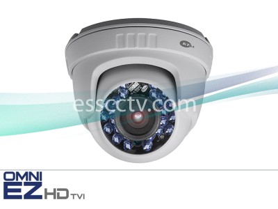KT&C KEZ-b1TR3IR OMNI EZ HD-TVI Camera 720p Outdoor Mini Turret Dome, 24 IR LED