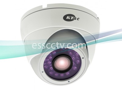 KT&C KEZ-c2TR4IR OMNI EZ HD-TVI Camera 1080p Outdoor Turret Dome, 2.8-12mm, 20 IR LED