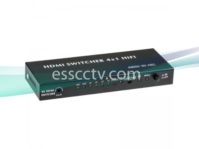 HDMI 4 in 1 out Switch, Support 4K 2K, Audio Out, Power Adpater INCLUDED