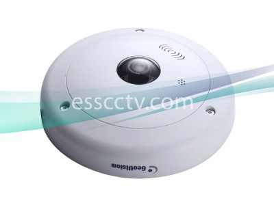 GEOVISION GV-FE5302 5 Megapixel Network IP Camera: Hemispheric, Fish Eye, Virtual PTZ, H.264 WDR