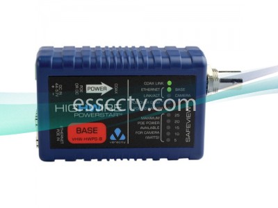 VERACITY VHW-HWPS-B HIGHWIRE POWERSTAR, Ethernet, POE extender over coax video cable, Base