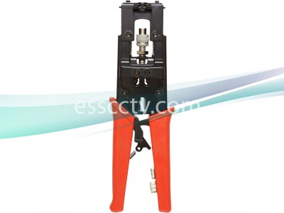 Cable Crimp Tool for Compression Type Connectors, Works with RG59, RG6 CCTV Coax Cables