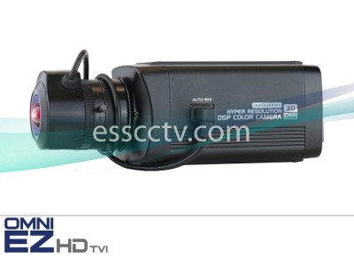 KT&C KEZ-c2RICS OMNI EZ HD-TVI Box Camera, 1080p and CVBS analog out, DUAL Voltage, OSD, UTC