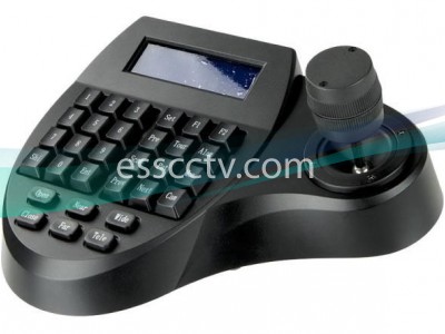 PTZ Camera Controller with 3-Axis Joystick, Text LCD Screen, RS485, Multi Protocol and Frequency