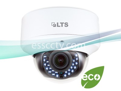 LTS CMHD3423D 2.1MP HD-TVI Dome Camera - 2.8~12mm Varifocal Lens, 30fps at 1080P, IR LEDs, Weather and Vandal Proof