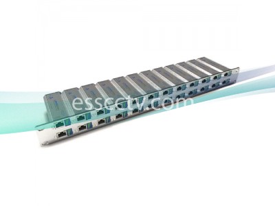 Veracity 1U, 19" side bracket mount rack plate for 24 x LONGSPAN units