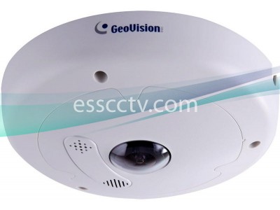 Geovision GV-FE3402 3MP Fisheye IP Camera 1.19mm H.264 WDR Pro IK10+ PoE