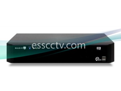 Magic U 4K Series | 16CH Octa-brid DVR System, All-channel 4K Recording, 8 HDD slots, eSATA, 16CH Audio