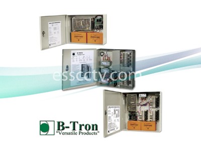 B-TRON Power Distribution Box 12V DC Regulated 4ch 8 Amps UL Listed, Fused or PTC