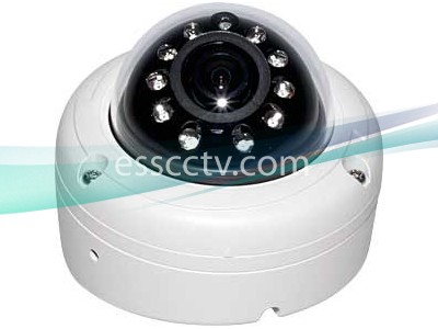 EYEMAX IA-6010 Outdoor Dome IR Camera, 620 TVL, small IP 68 case, 10 LED, Surface/Flush Dual Mount