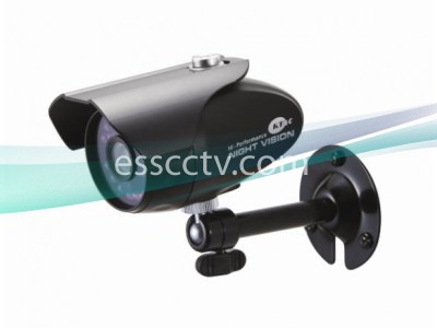 KT&C Color Bullet IR Camera, 600 TVL, 20 IR LED 80 FT Range, 3.6mm IR Lens